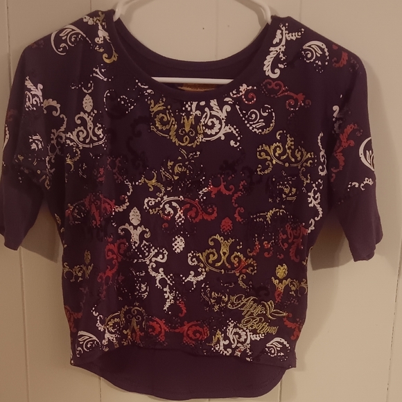 Apple Bottoms Other - Vintage Y2K Apple Bottoms Girls 10/12 Shirt 3/4 sleeve Gold Accents